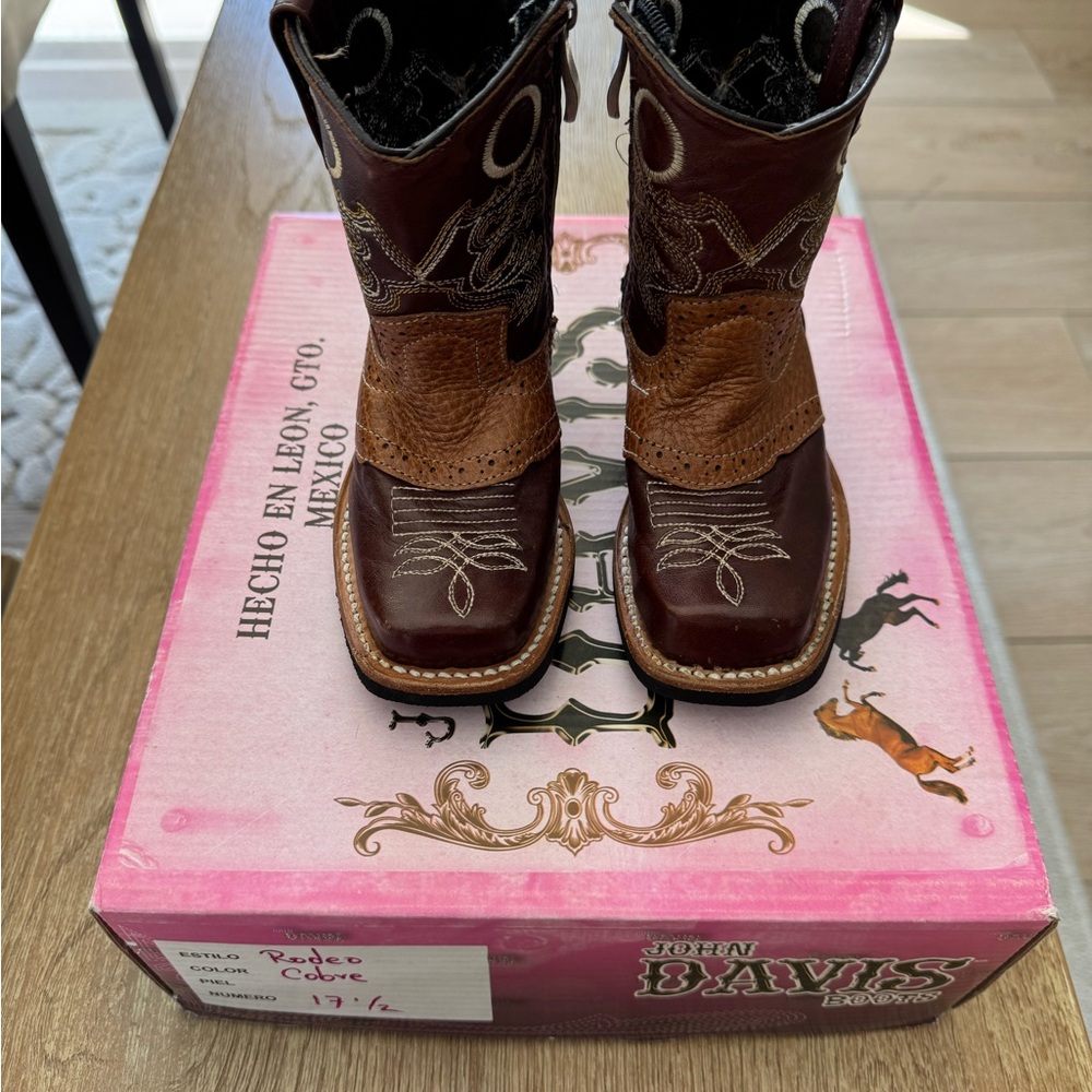 Kids Western Boots - Brown and Black